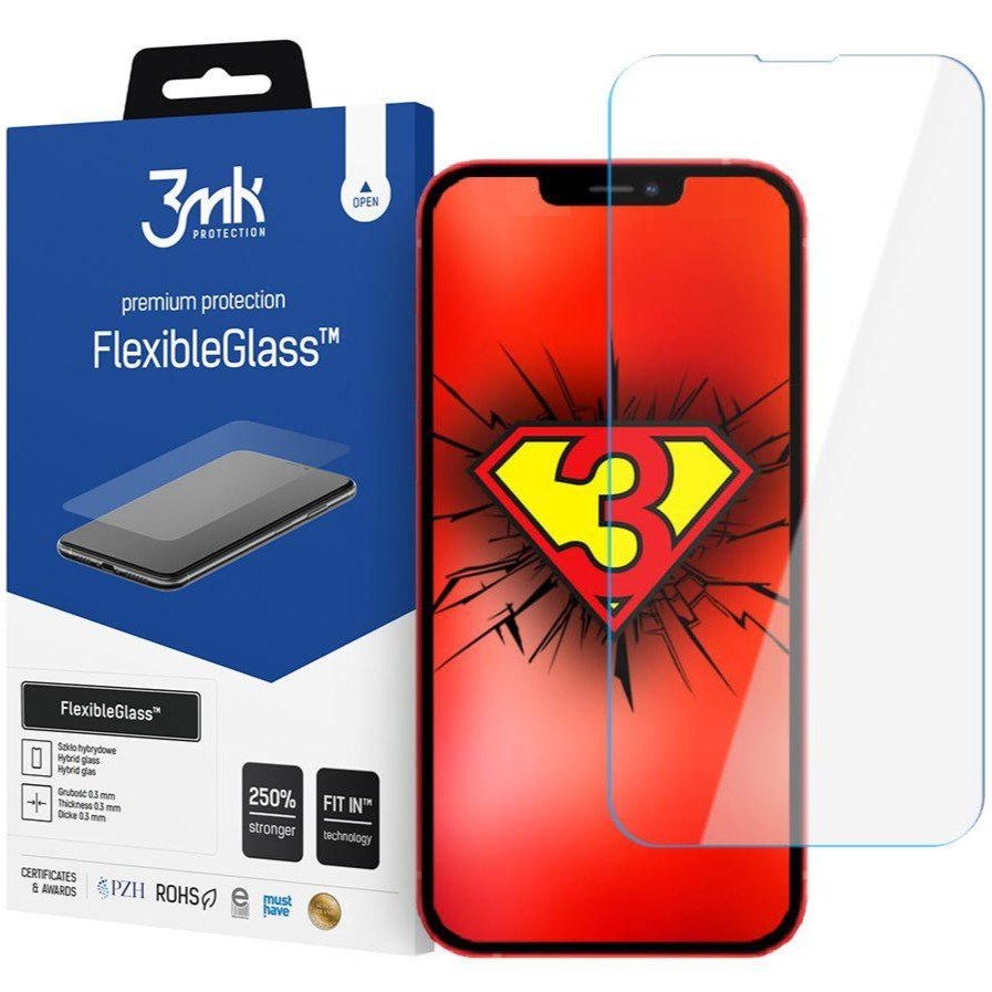 iPhone 13 Mini 3mk FlexibleGlass Herdet glass - Gjennomsiktig