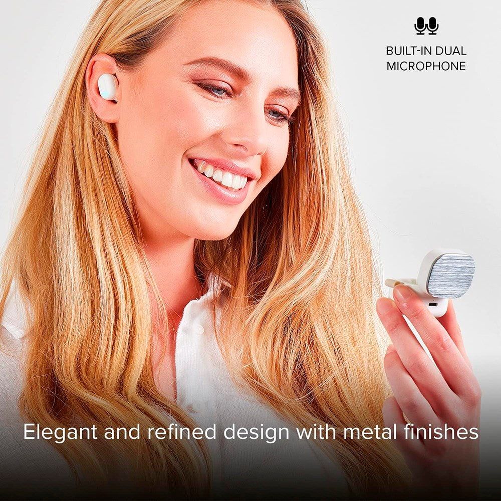 Jaz Airon True Wireless Bluetooth In-Ear-hodetelefoner - Hvit