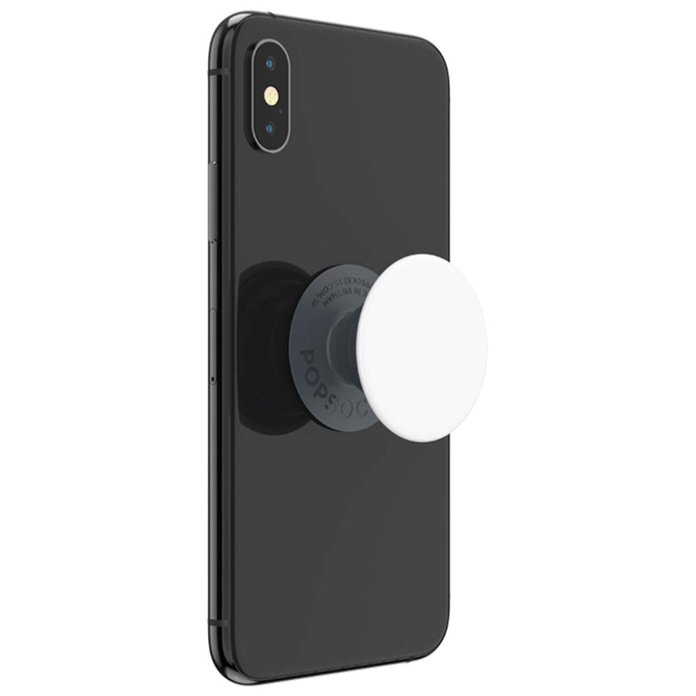POPSOCKETS PopGrip Basic Hvit m. Stående funksjon