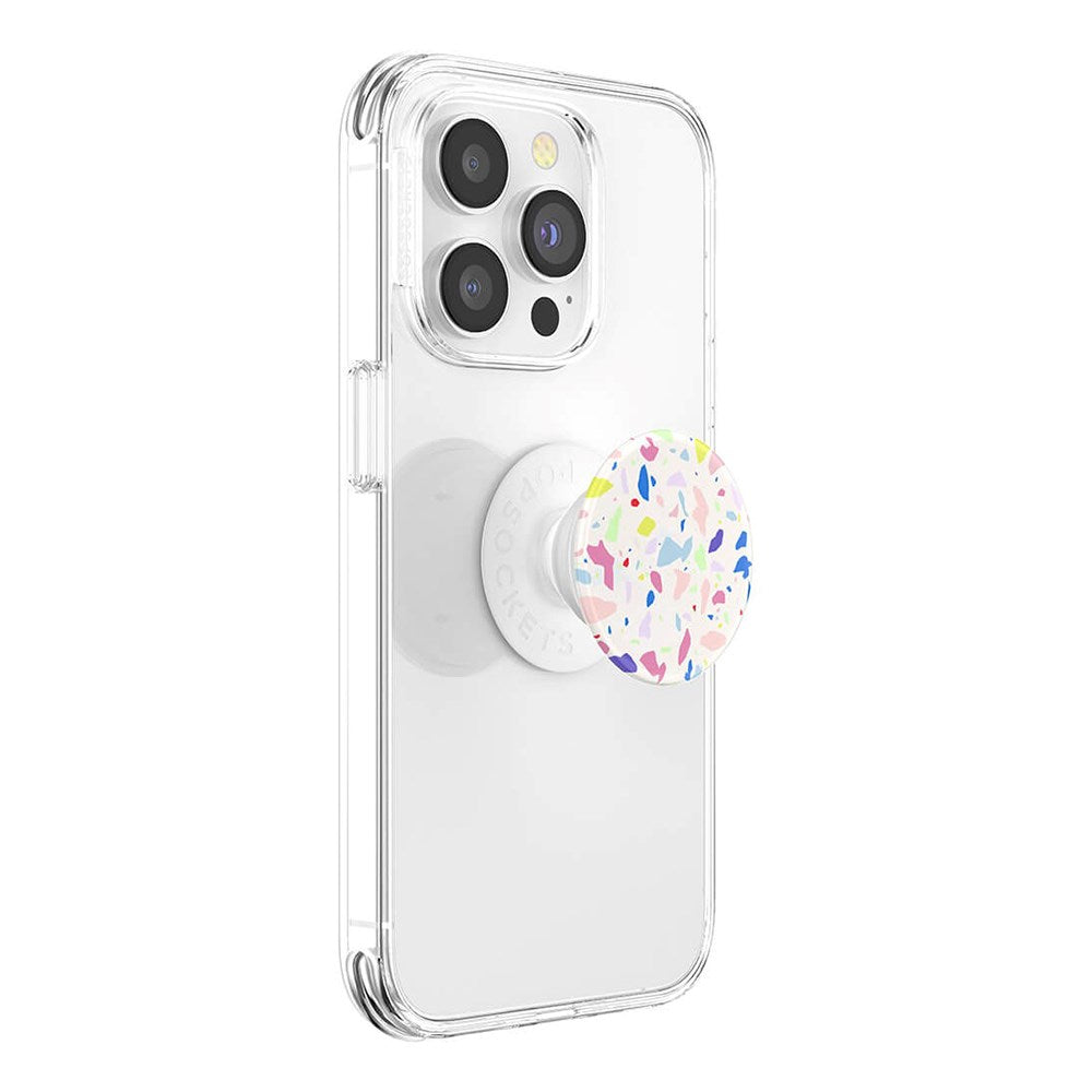 POPSOCKETS PopGrip Original Terrazzo Party Avtagbart grep m. Stativfunksjon