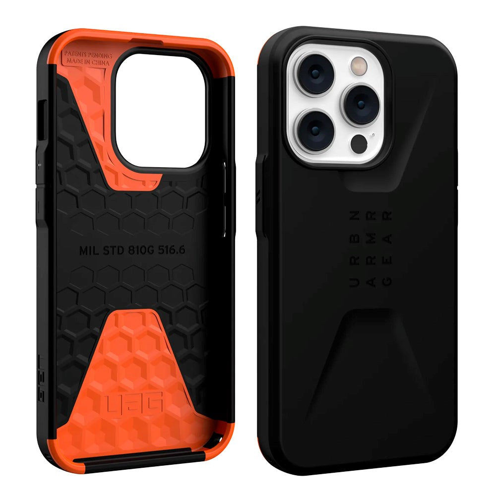 iPhone 14 Pro UAG CIVILIAN Series Bakdeksel - Svart