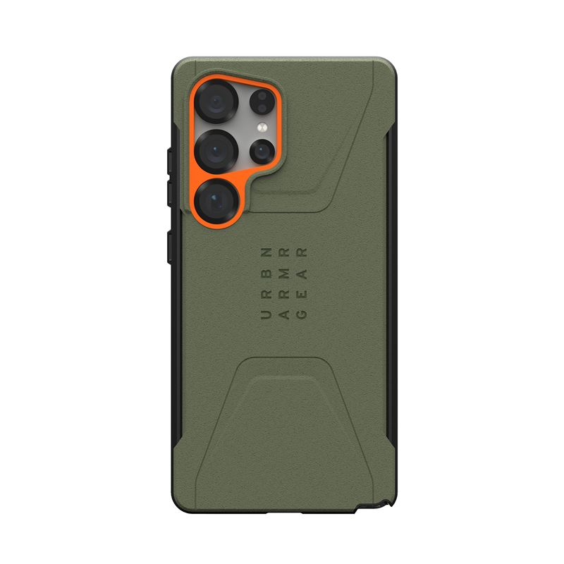 UAG Samsung Galaxy S25 Ultra Civilian Pro-deksel - oransje/grønn