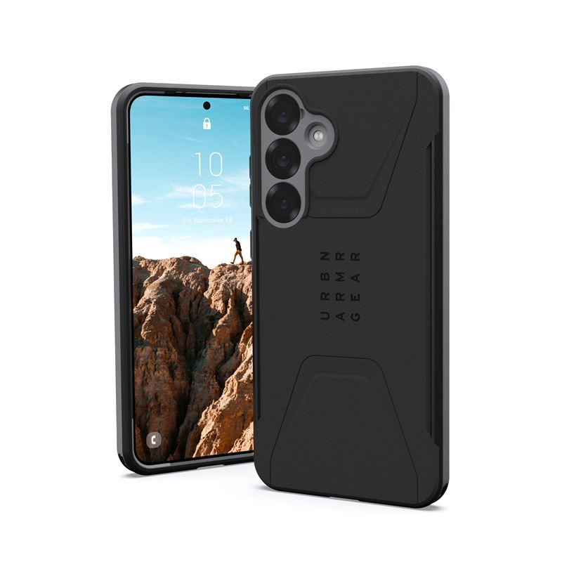 UAG Samsung Galaxy S25+ (Plus) Civilian Pro-deksel - Svart