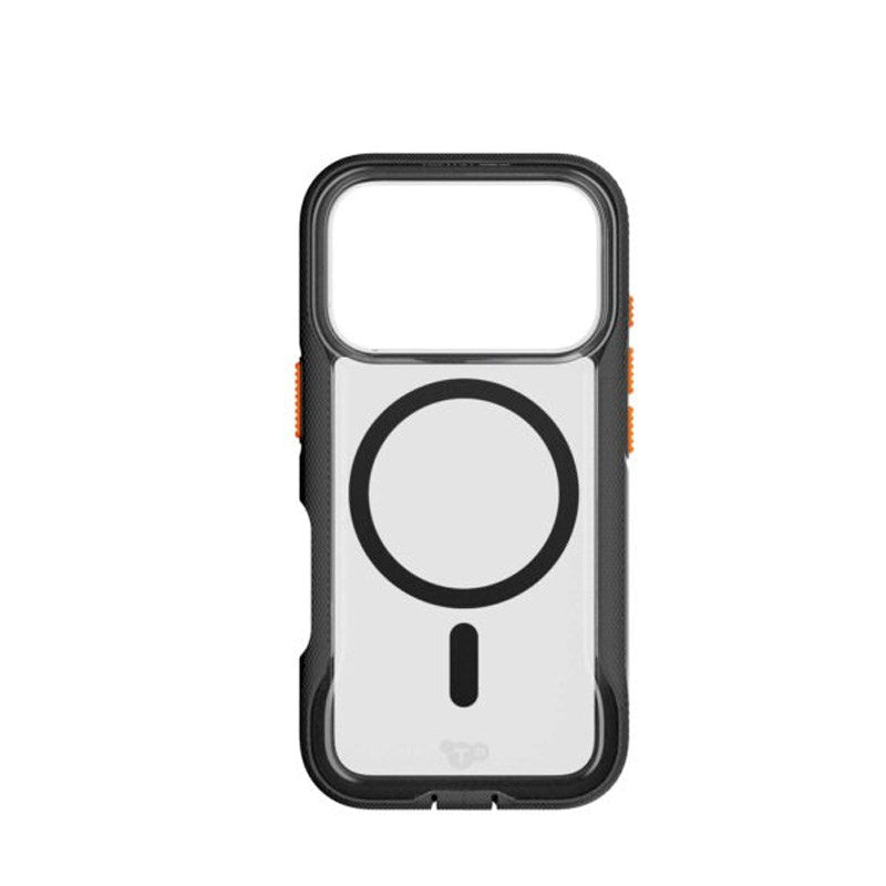 iPhone 17 Pro Tech21 EVO Pro Mobil Cover m. Strop - MagSafe Kompatibel - Gennemsigtig / Sort