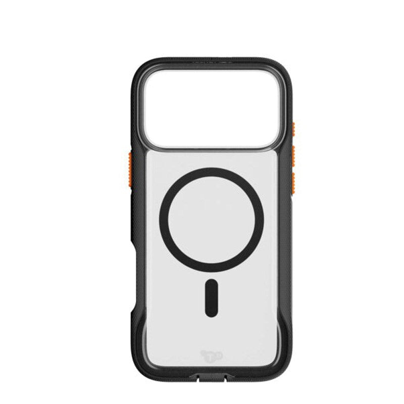 iPhone 17 Pro Max Tech21 EVO Pro Mobil Cover m. Strop - MagSafe Kompatibel - Gennemsigtig / Sort