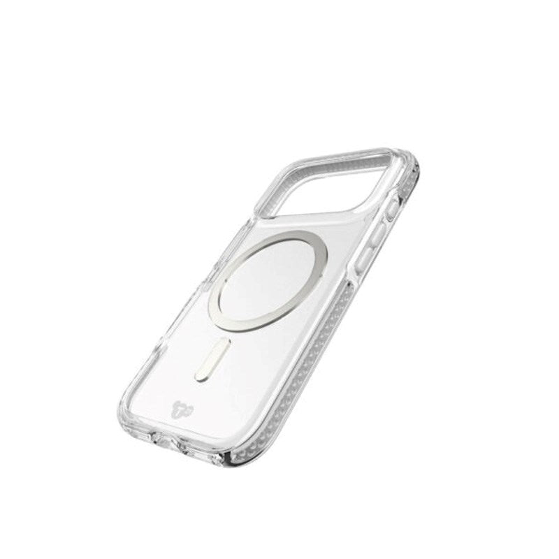 iPhone 17 Pro Tech21 EVO Crystal Mobil Cover - MagSafe Kompatibel - Gennemsigtig / Sølv