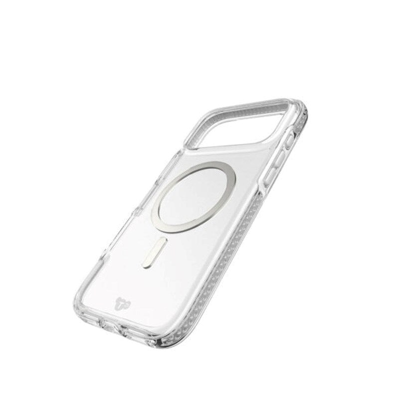 iPhone 17 Pro Max Tech21 EVO Crystal Mobil Cover - MagSafe Kompatibel - Gennemsigtig / Sølv