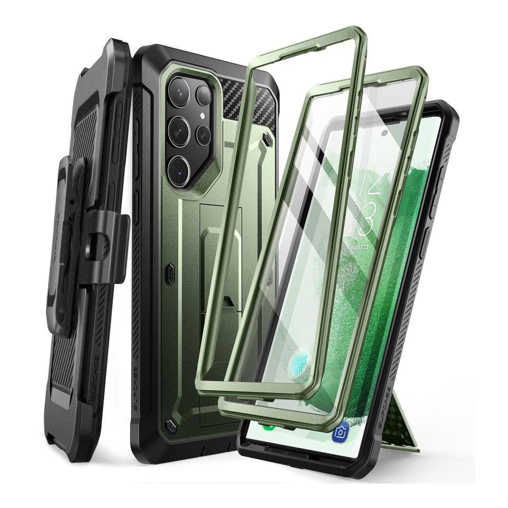 Samsung Galaxy S23 Ultra SUPCASE Craftsman Cover SUPCASE Unicorn Beetle Pro - 2-sett - Grønn