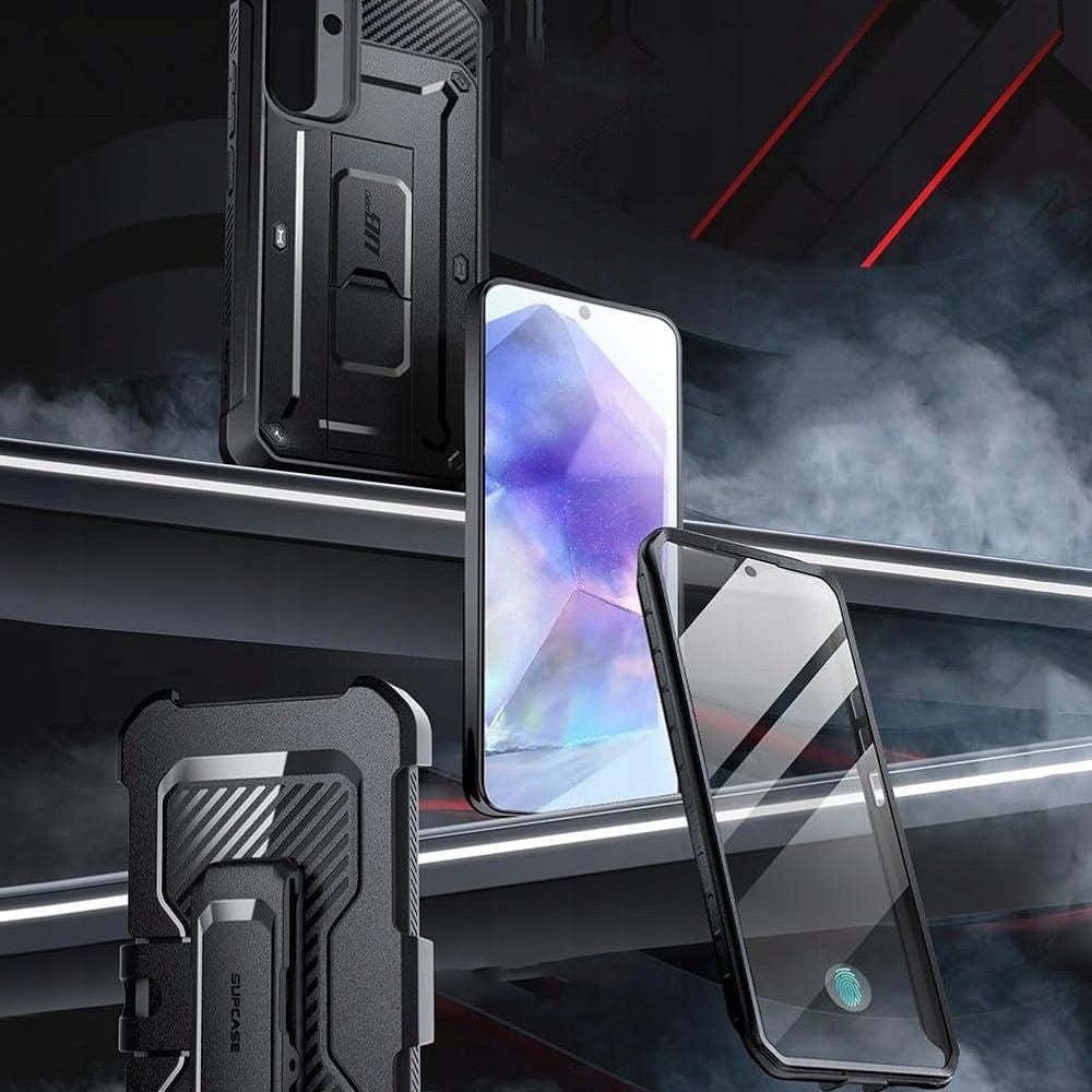 Samsung Galaxy A55 (5G) SUPCASE Unicorn Beetle Pro-deksel m. Skjermbeskytter svart