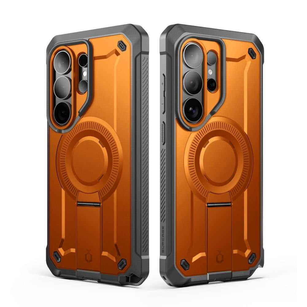 SUPCASE Samsung Galaxy S26 Ultra Unicorn Beetle Pro Mag Cover inkl. 2x Frontramme - MagSafe Kompatibel - Orange