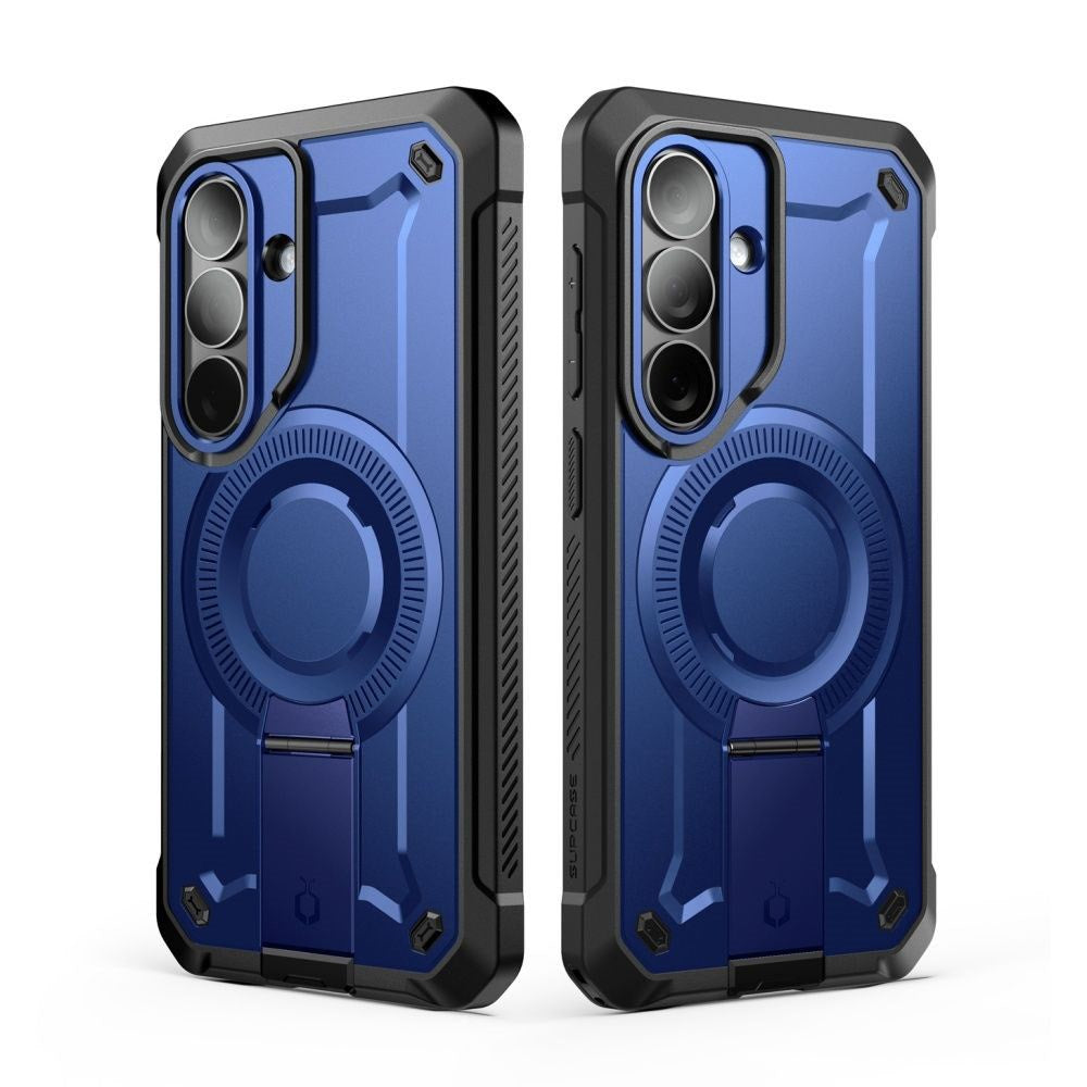 SUPCASE Samsung Galaxy S26 Unicorn Beetle Pro Mag Cover inkl. 2x Frontramme - MagSafe Kompatibel - Blå