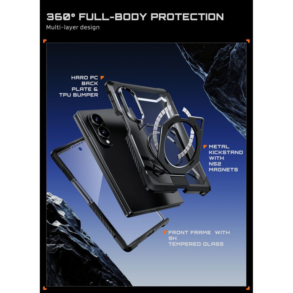 Samsung Galaxy Z Fold8 Supcase UB Grip Mag Håndværker Cover - MagSafe Kompatibel - Sort