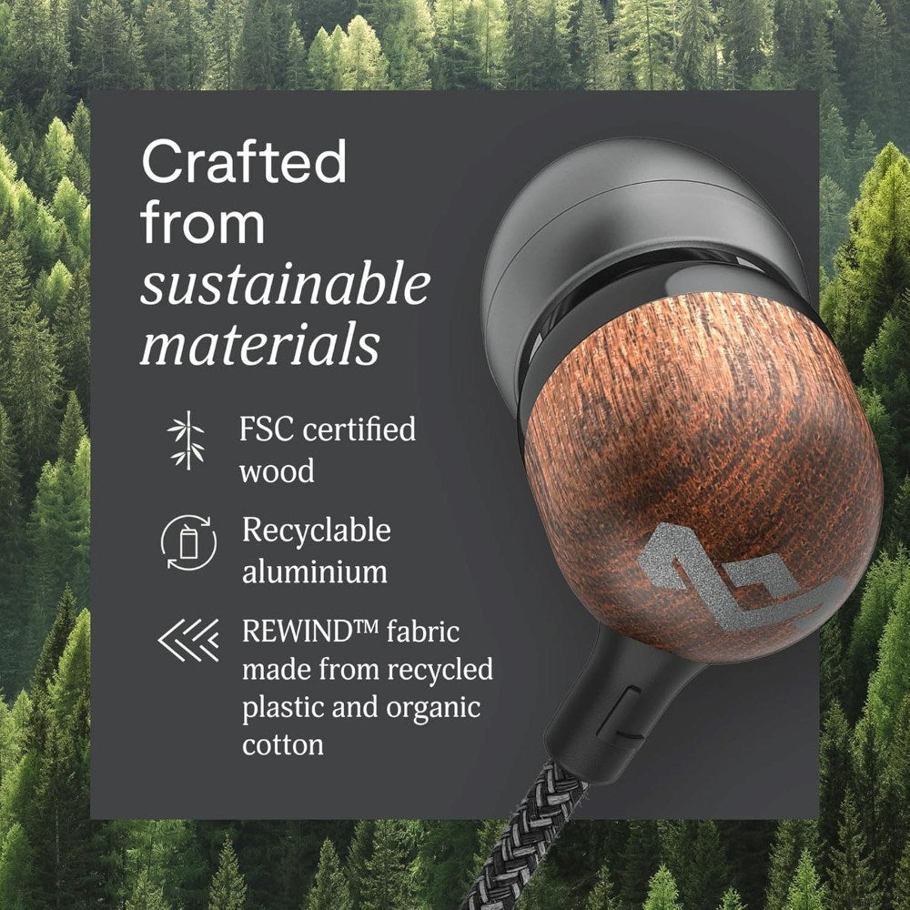 House of Marley Smile Jamaica In-Ear Høretelefoner m. USB-C - Sort