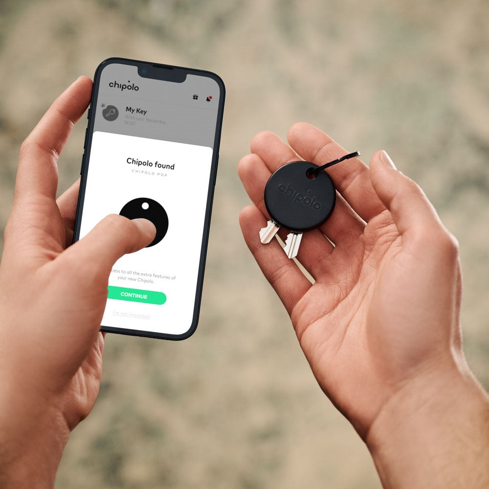 Chipolo POP - GPS Tracker - Apple Find My & Google's Find My Device - 4 Stk. - Sort