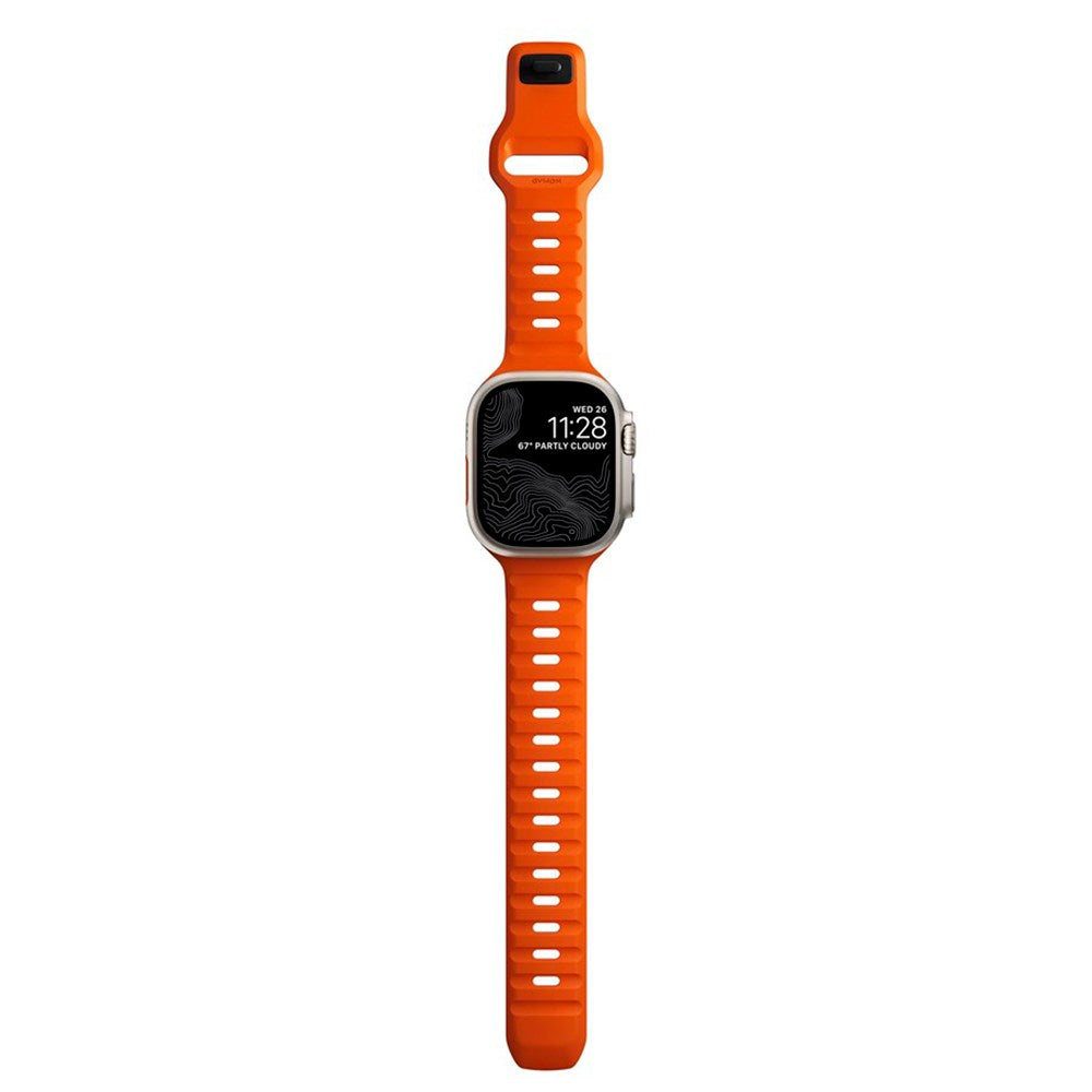 Nomad Apple Watch (42/44/SE/45/46/49 mm) sportsbåndstropp - ultraoransje