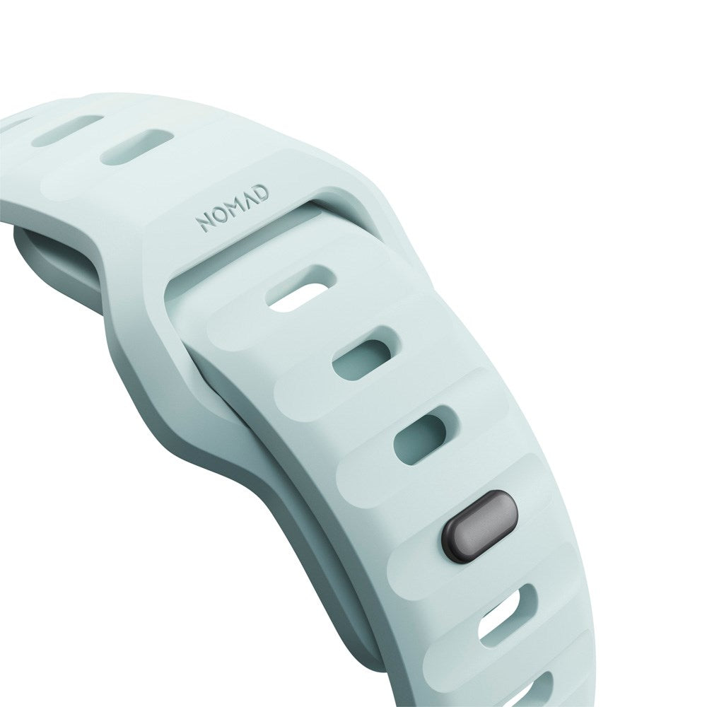 Nomad Apple Watch (42/44/SE/45/46/49 mm) sportsbåndstropp - Icy Blue Glow