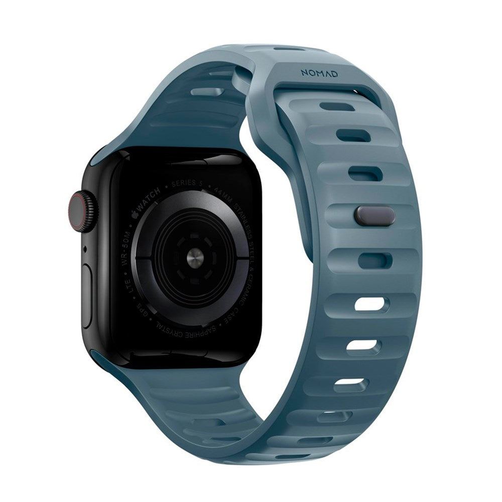 Nomad Apple Watch (42/44/SE/45/46/49 mm) sportsbåndstropp - marinblå