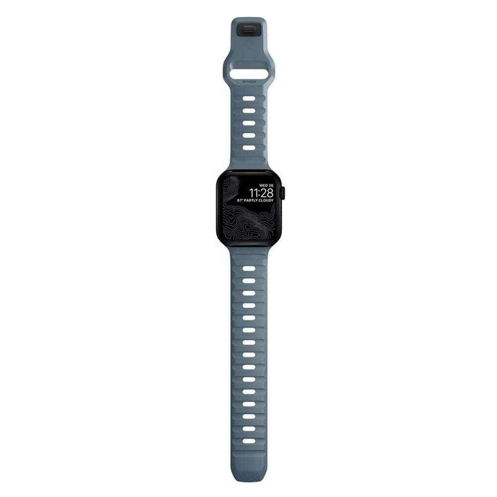 Nomad Apple Watch (42/44/SE/45/46/49 mm) sportsbåndstropp - marinblå