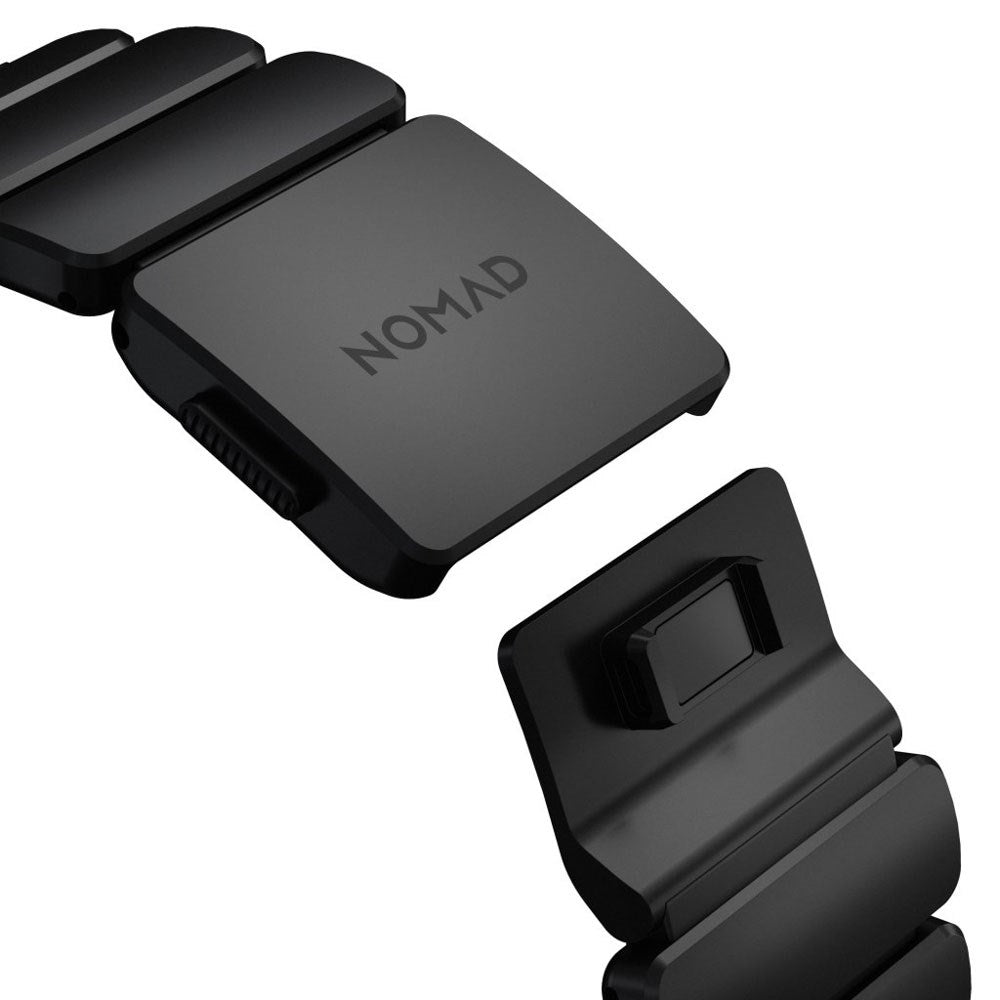 Nomad Apple Watch (42 / 44 / SE / 45 / 46 / 49mm) Stratos Rem - Black Titanium - Black