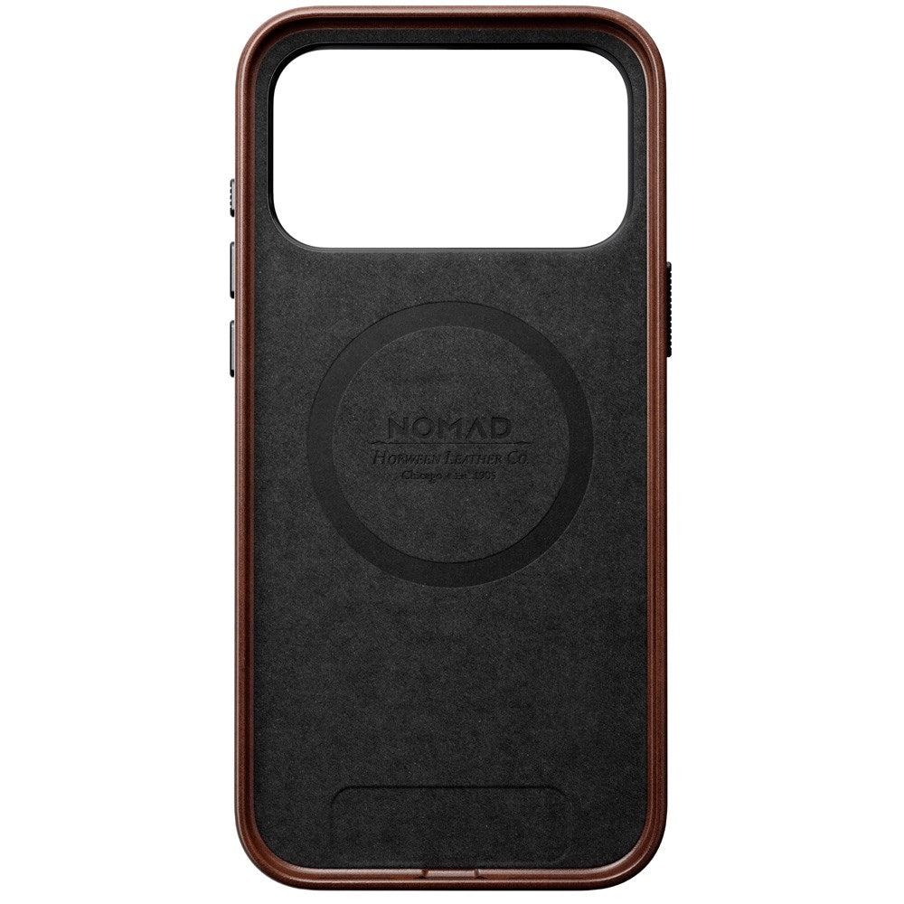 iPhone 17 Pro Max - Nomad Traditional Horween Leather Cover - MagSafe Kompatibel - Rustic Brown
