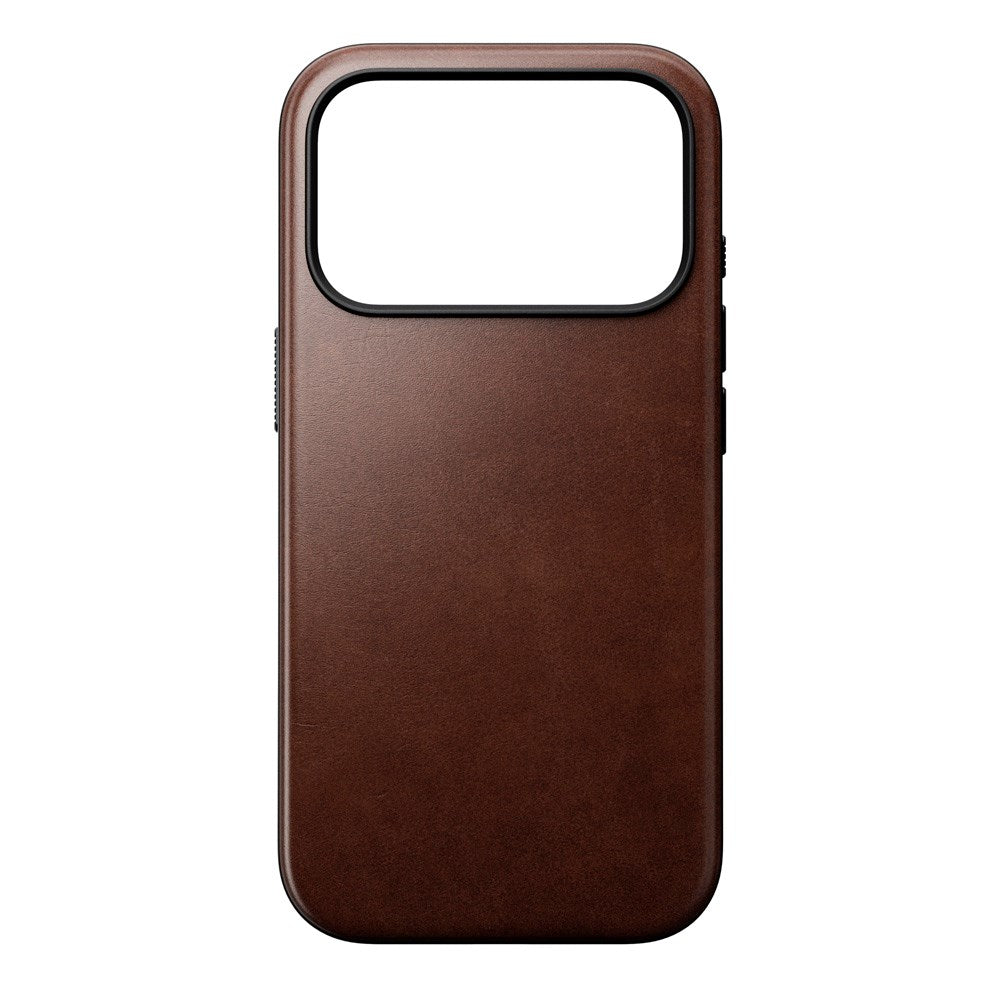 iPhone 17 Pro - Nomad Modern Horween Leather Cover - MagSafe Kompatibel - Rustic Brown