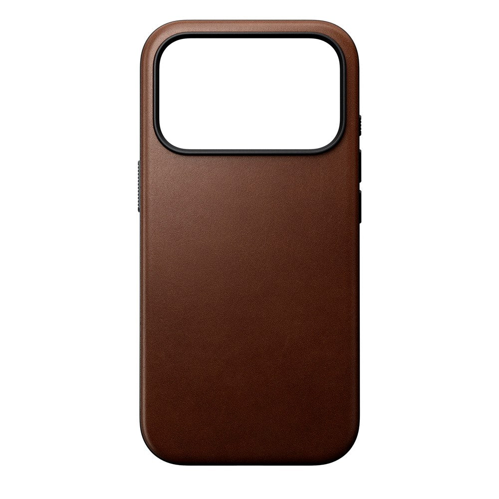 iPhone 17 Pro - Nomad Modern Leather Cover - MagSafe Kompatibel - Brown