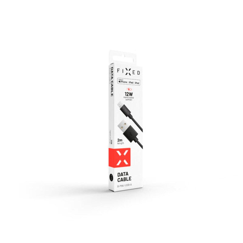 Fixed - USB-A til Lightning Kabel - 2m - Sort