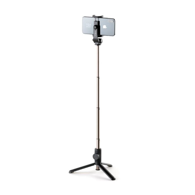 Fixed Snap Lite Selfiestang m. Tripod-Funktion & Bluetooth Knapudløser - Sort
