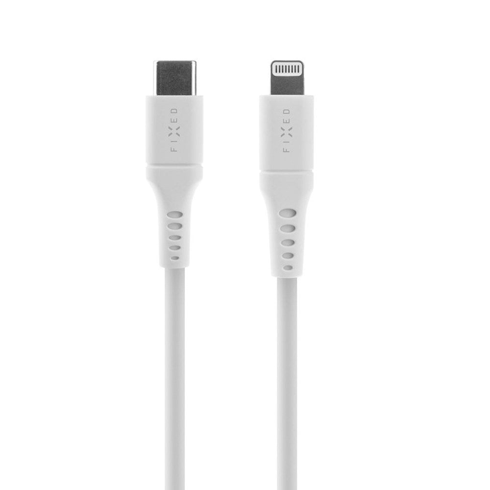 Fast flytende USB-C til Lightning-kabel 60W - 2m - Hvit
