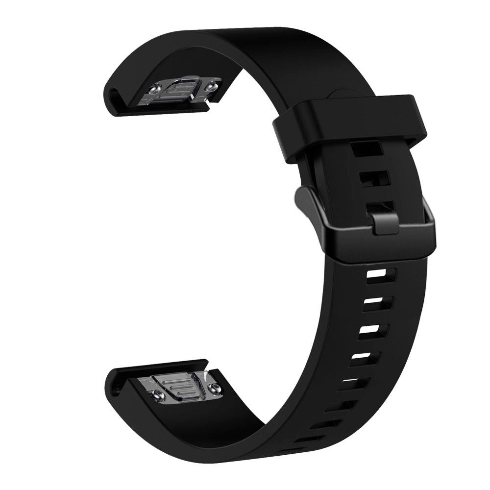 Fast Universal Garmin 20mm silikonstropp m. QuickFit - Svart