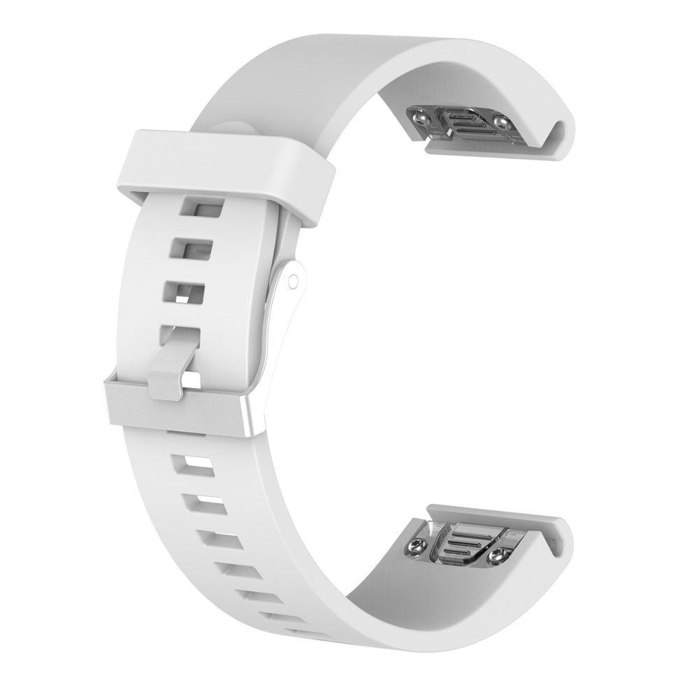 Fast Universal Garmin 20mm silikonstropp m. QuickFit - Hvit