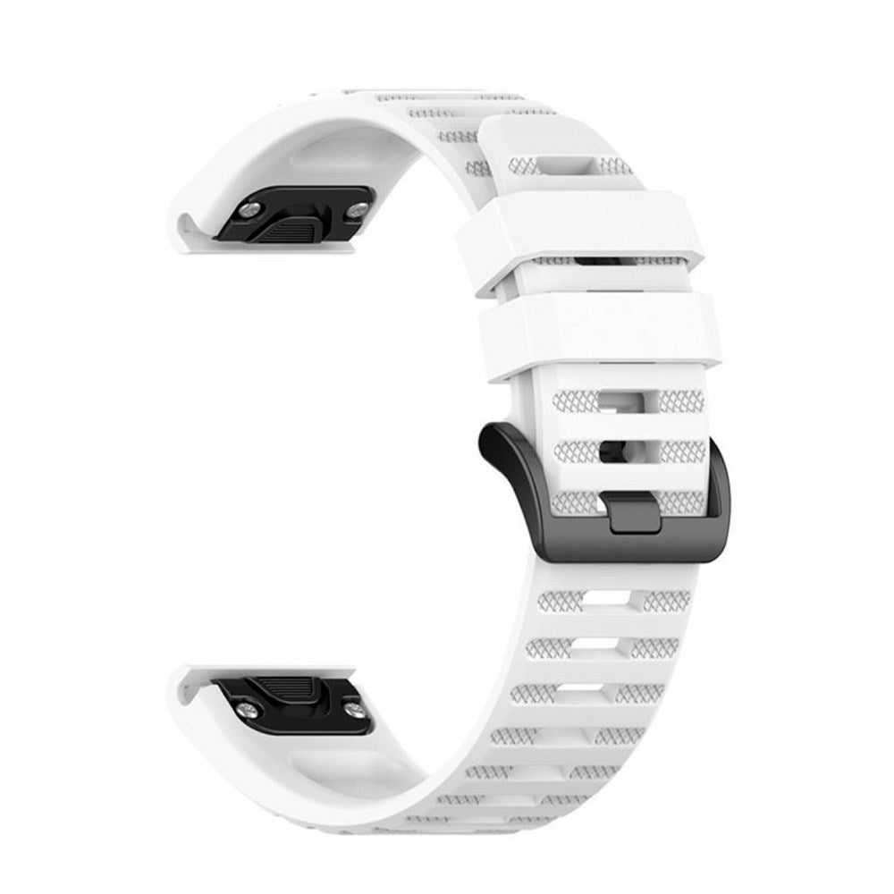 Fast Universal Garmin 22mm silikonstropp m. QuickFit - Hvit