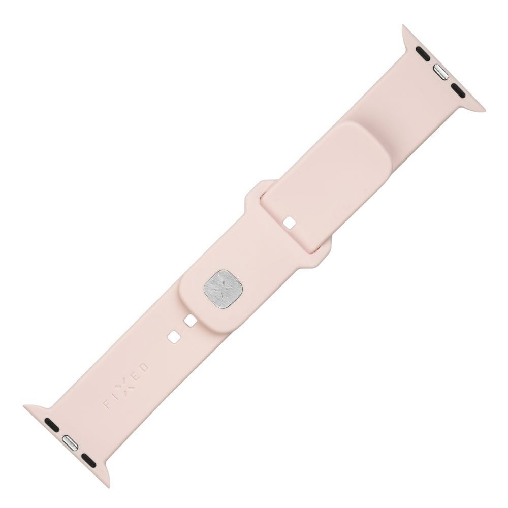 Fast Apple Watch (38/40/SE/41/42 mm) Sporty silikonremsett - rosa