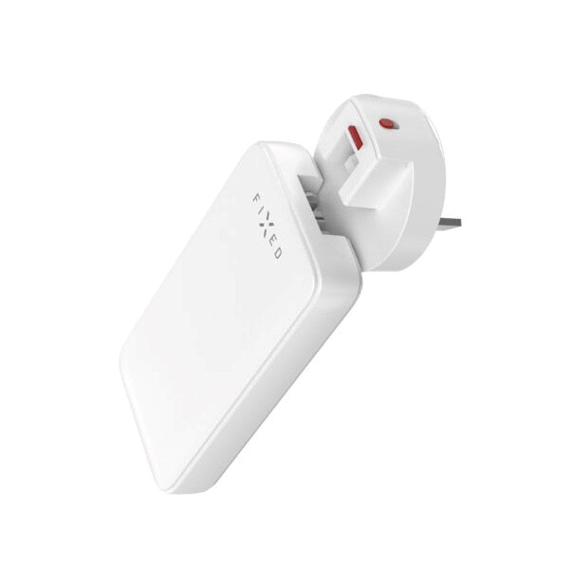 Fixed Slank Rejseadapter m. 2 x USB-C - EU / UK / US / AUS - Hvid