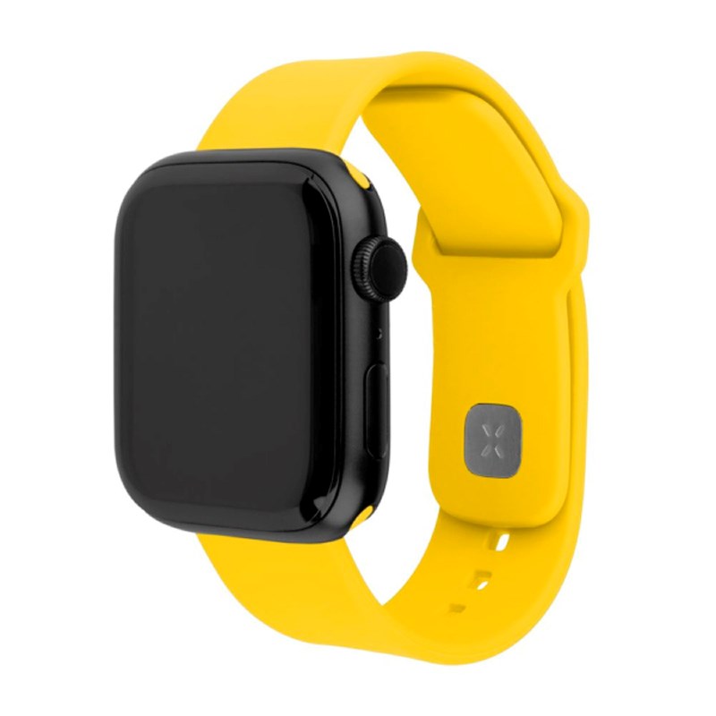 Fixed - Apple Watch (38 / 40 / SE / 41 / 42mm) Sporty Silikone Rem Sæt - Gul