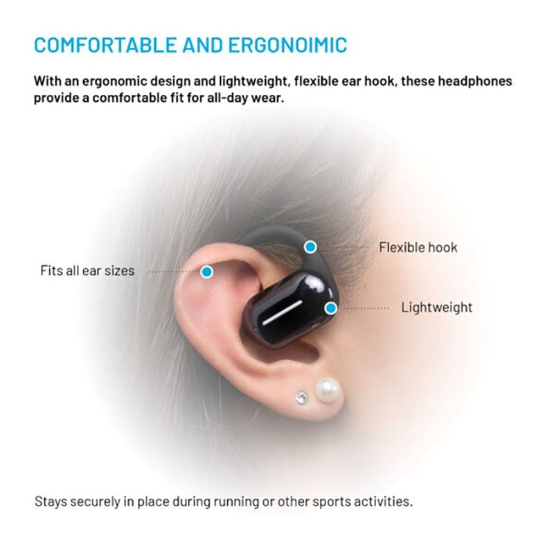 Fixed Nods True Wireless Høretelefoner - Open-Ear - Sort