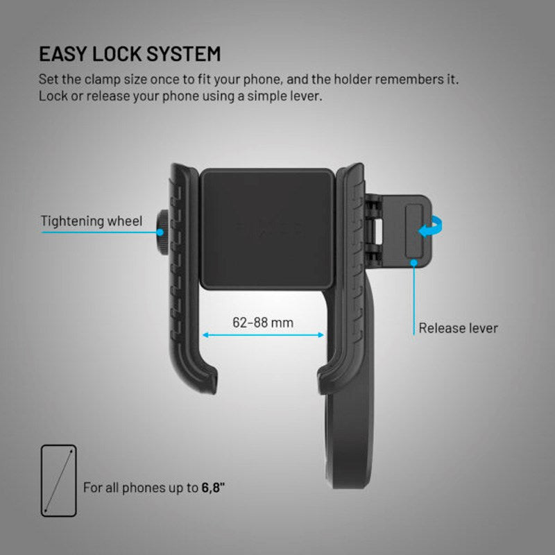 Fixed - Mobilholder til Cykel - Sort