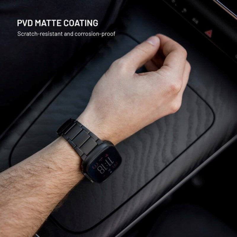 Fixed Apple Watch (42/44/SE/45/46/49) Titanium Urrem - Sort