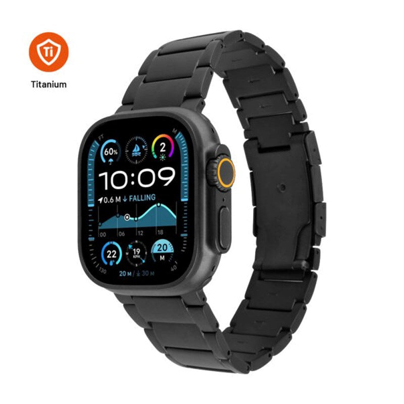 Fixed Apple Watch (42/44/SE/45/46/49) Titanium Urrem - Sort