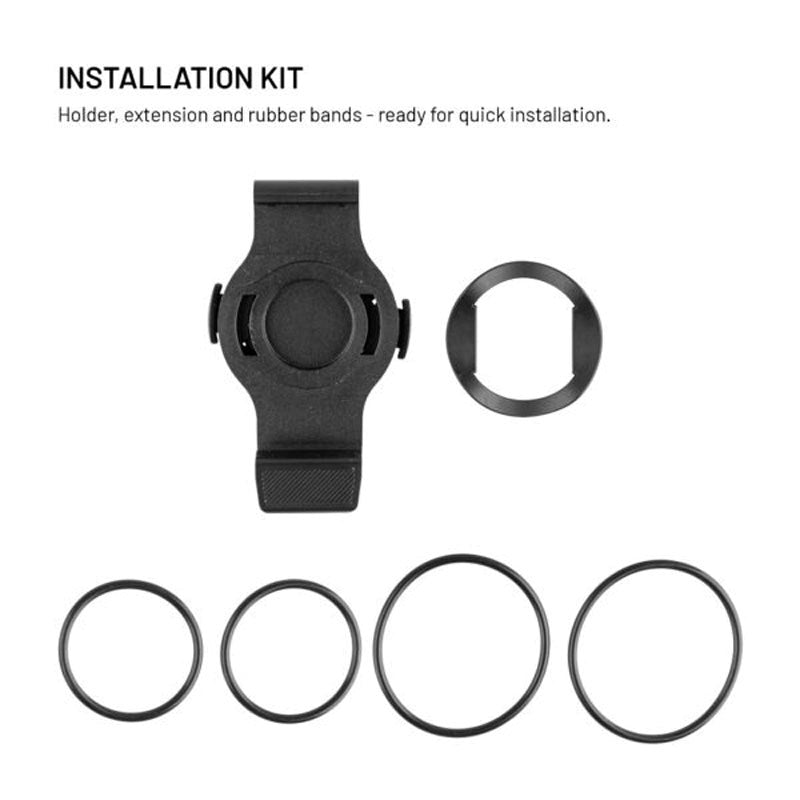 Fixed Cykel Monteringssæt til Garmin Smartwatch (26mm) & Garmin Edge Cykelcomputer - Sort