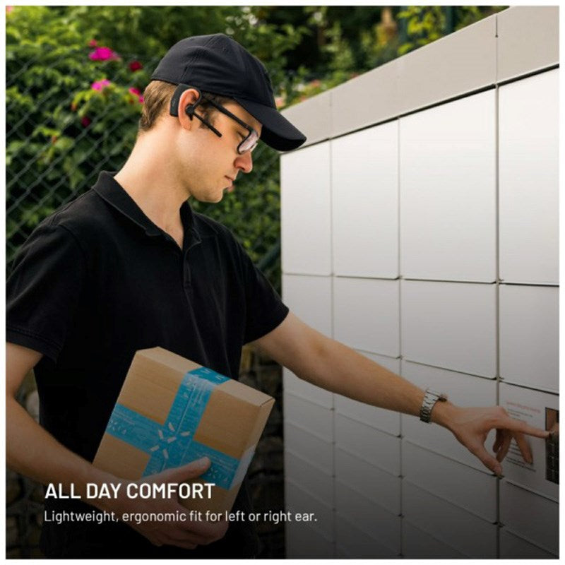 Fixed Talk Pro Open-Ear Trådløst Mono Headset m. ENC - Sort