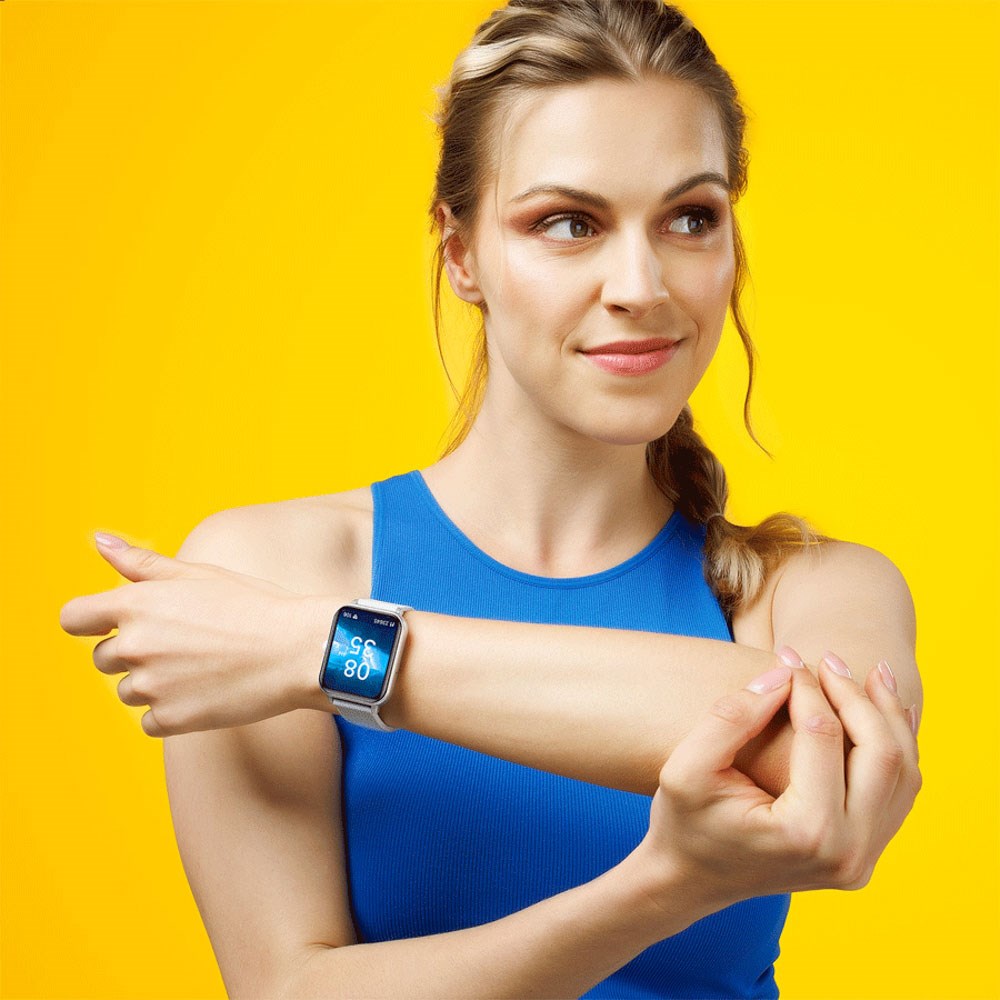 Niceboy WATCH Lite 4 Smartwatch m. Sundhedsovervågning & Sportsfunktioner - Silver