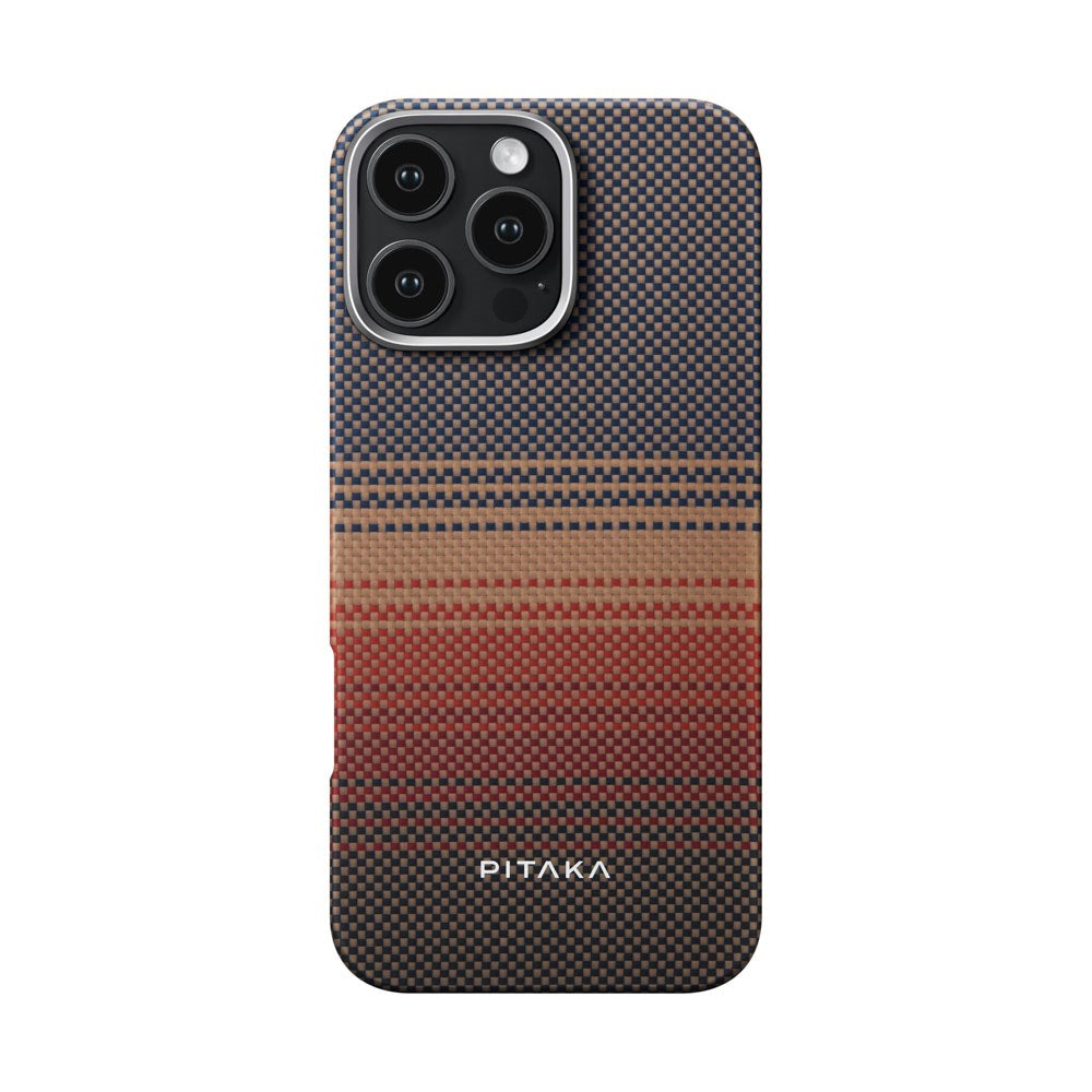iPhone 16 Pro Max PITAKA Tactile Woven Bagside Cover - MagSafe Kompatibel - Sunset