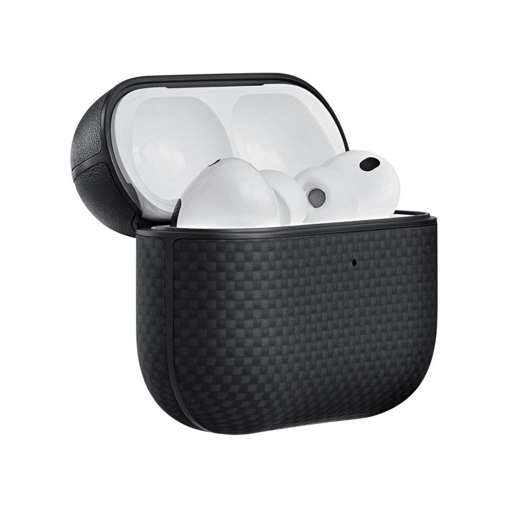 PITAKA Apple AirPods Pro (3. gen.) Magnetic Aramid Fiber Cover - Black / Grey