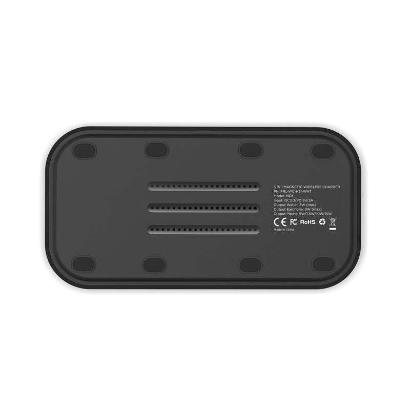 Mobile Origin 3-i-1 trådløs ladestasjon - Svart