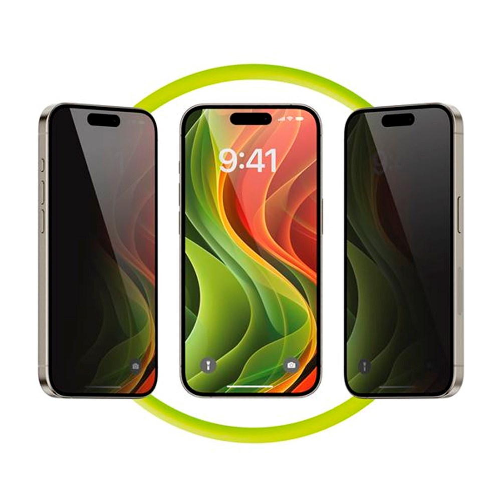 Mobile Origin Skærmbeskyttelse - Hærdet Glas Privacy - 2 stk. - iPhone 16 Pro Max