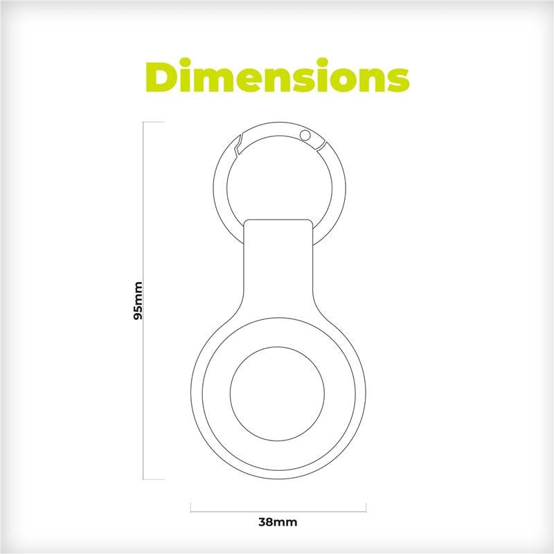 AirTag Nøglering - Mobile Origin - Rød