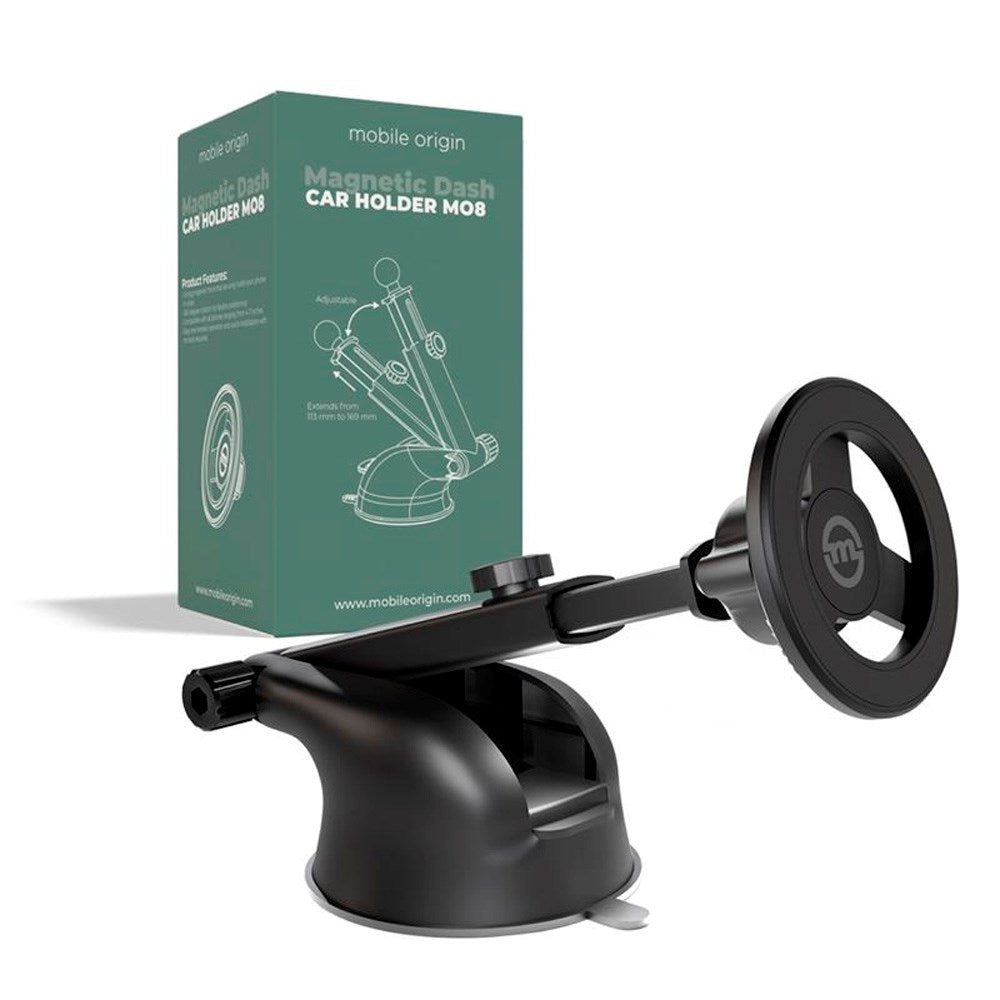 Magnetisk Mobilholder til Bil - Mobile Origin MO8 - MagSafe Kompatibel - Sort