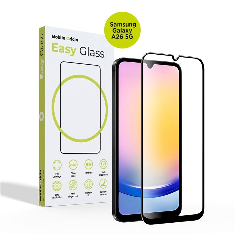 Mobile Origin - Samsung Galaxy A26 (5G) - EasyGlass Skjermbeskytter - Gjennomsiktig