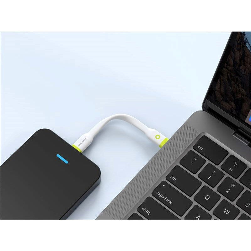 Mobile Origin 60W USB-C til USB-C Ladekabel 10 cm - Hvid